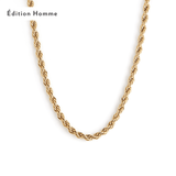 COLLIER HOMME 3 MM ROPE TWENTY COMPASS - DM2 SHOP