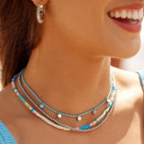 COLLIER CABANA SET BLEU PURA VIDA - DM2 SHOP