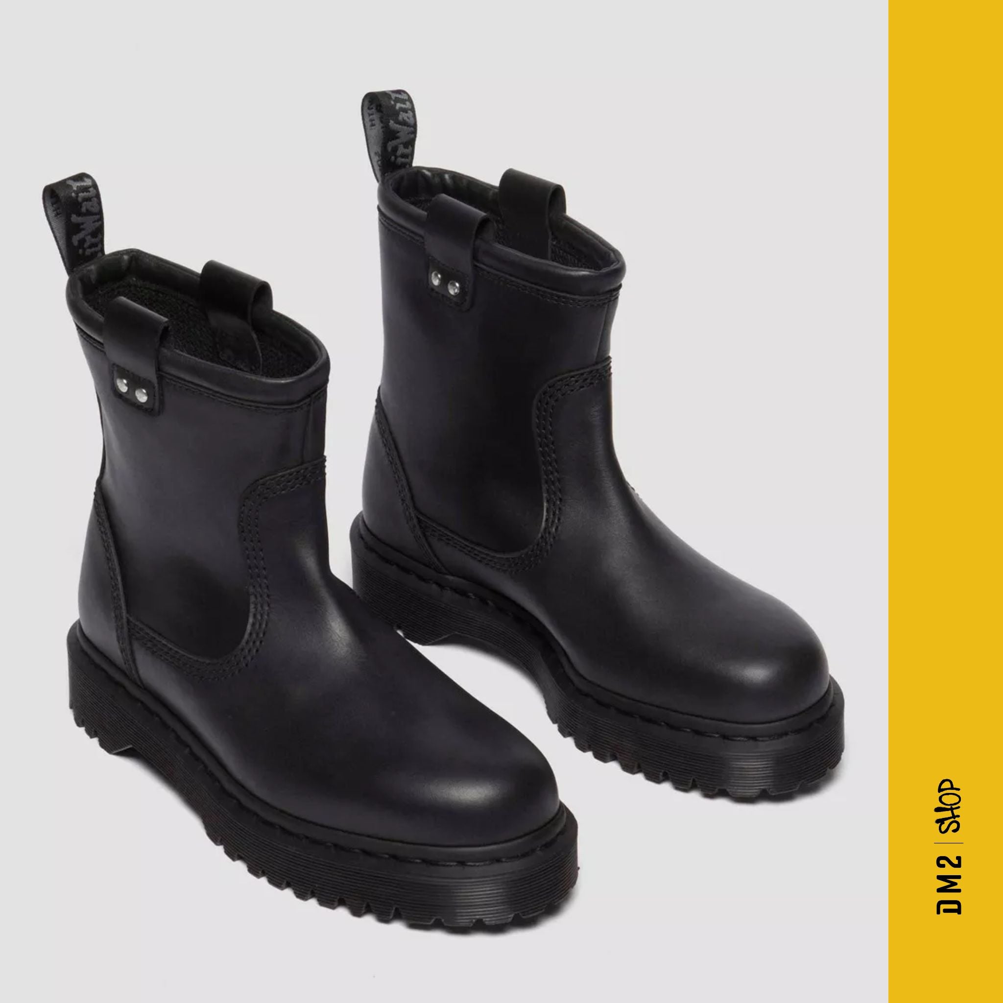 BOTTILLONS ANISTONE LO LEATHER BIKER NOIR, DR.MARTENS - DM2 SHOP