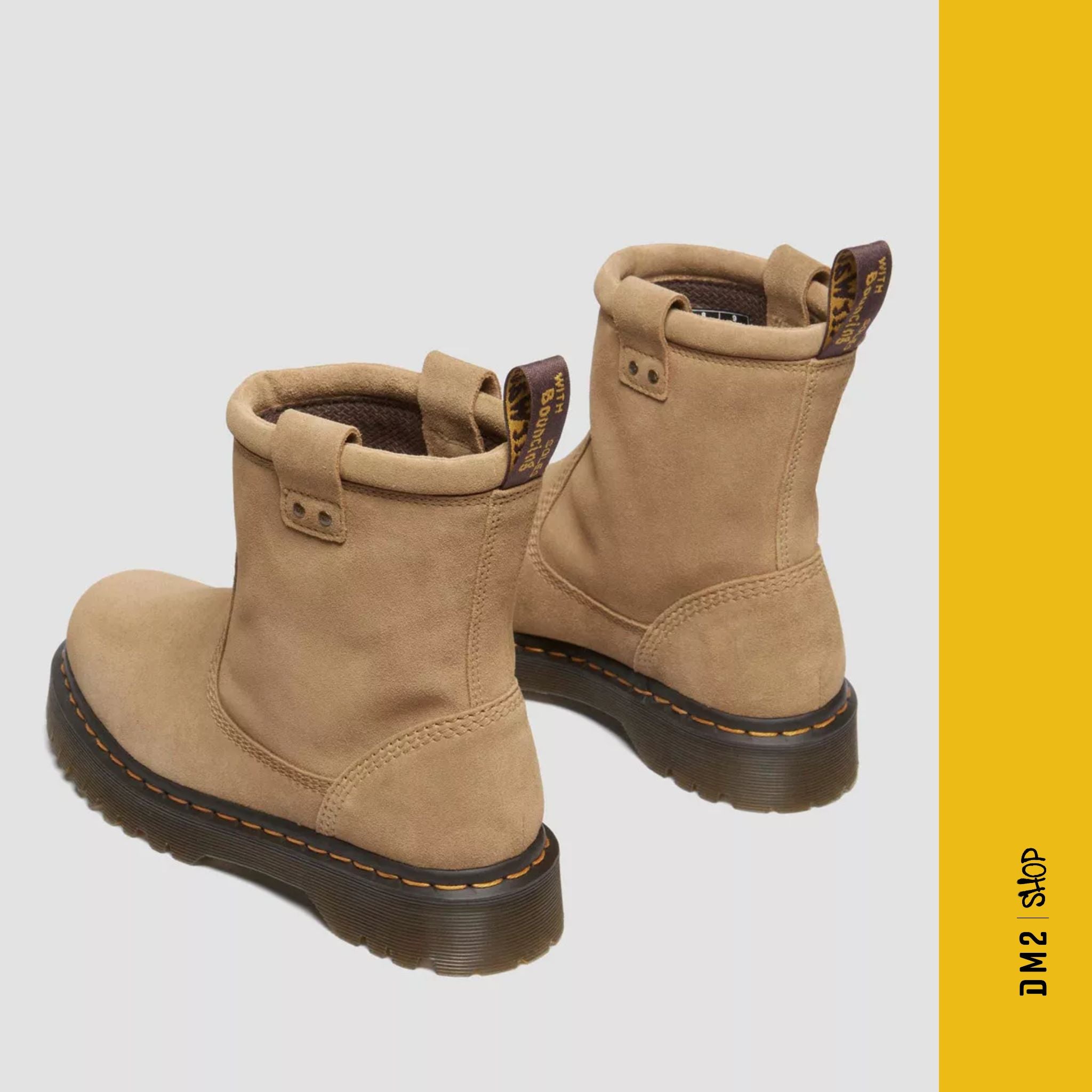 BOTTILLONS ANISTONE LO LEATHER BIKER TAN, DR.MARTENS - DM2 SHOP