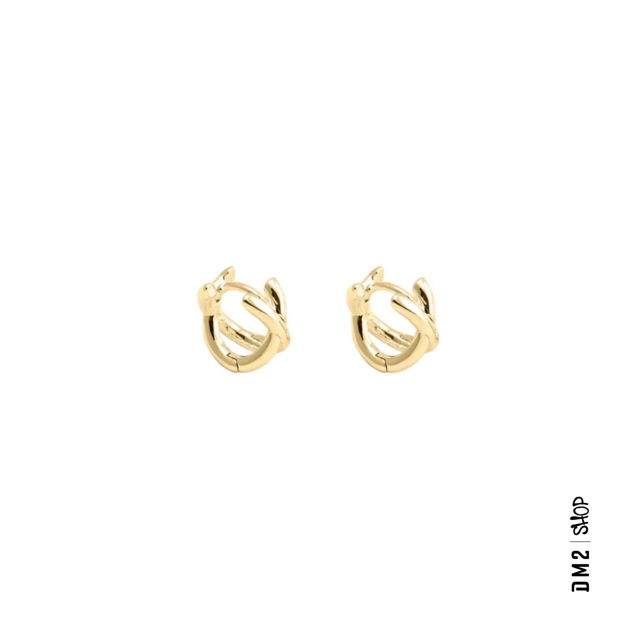 ANNEAUX CROISÉS - PLAQUÉS ARGENT OU OR