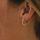 BOUCLES D'OREILLES - ANNEAUX PERLÉS