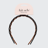 2 BANDEAUX ZIG ZAG POUR CHEVEUX