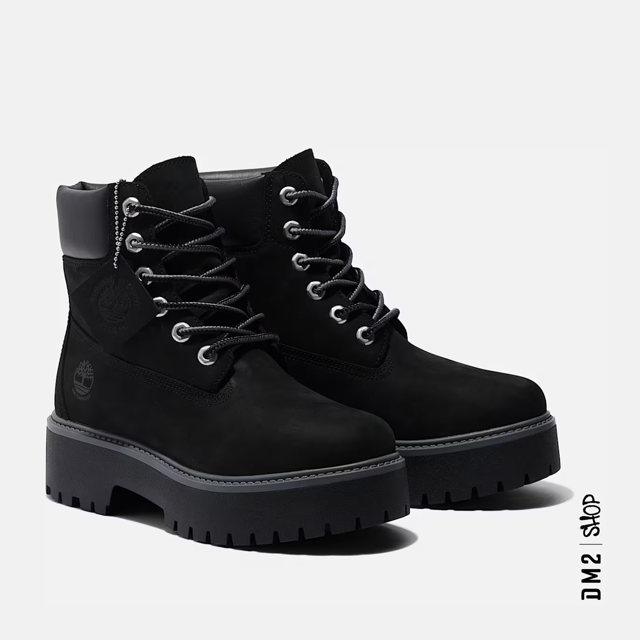 BOTTILLONS TIMBERLAND FEMME STONE STREET 6 WATERPROOF NOIR