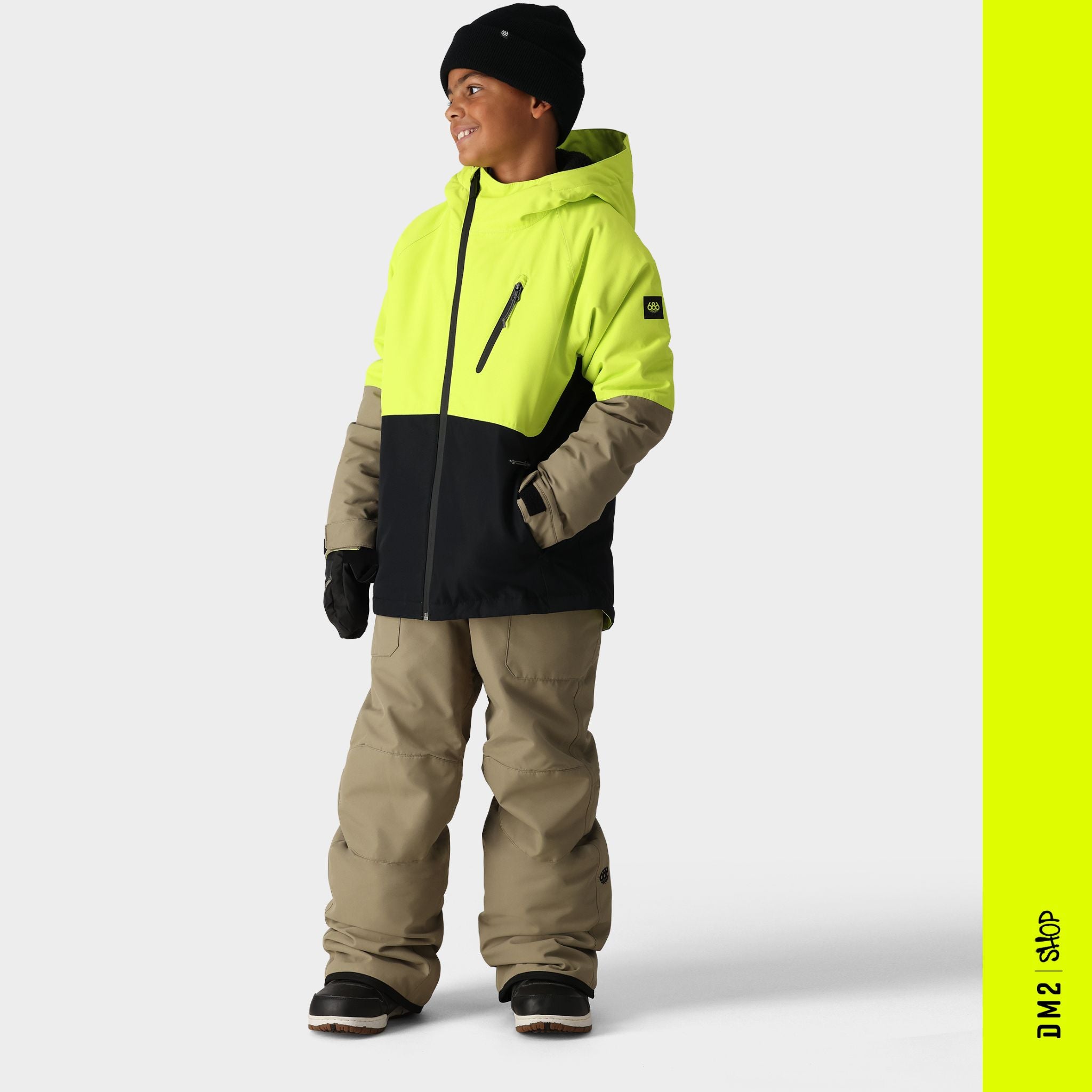 MANTEAU SNOW JUNIOR 686 HYDRA LIME COLORBLOCK - DM2 SHOP
