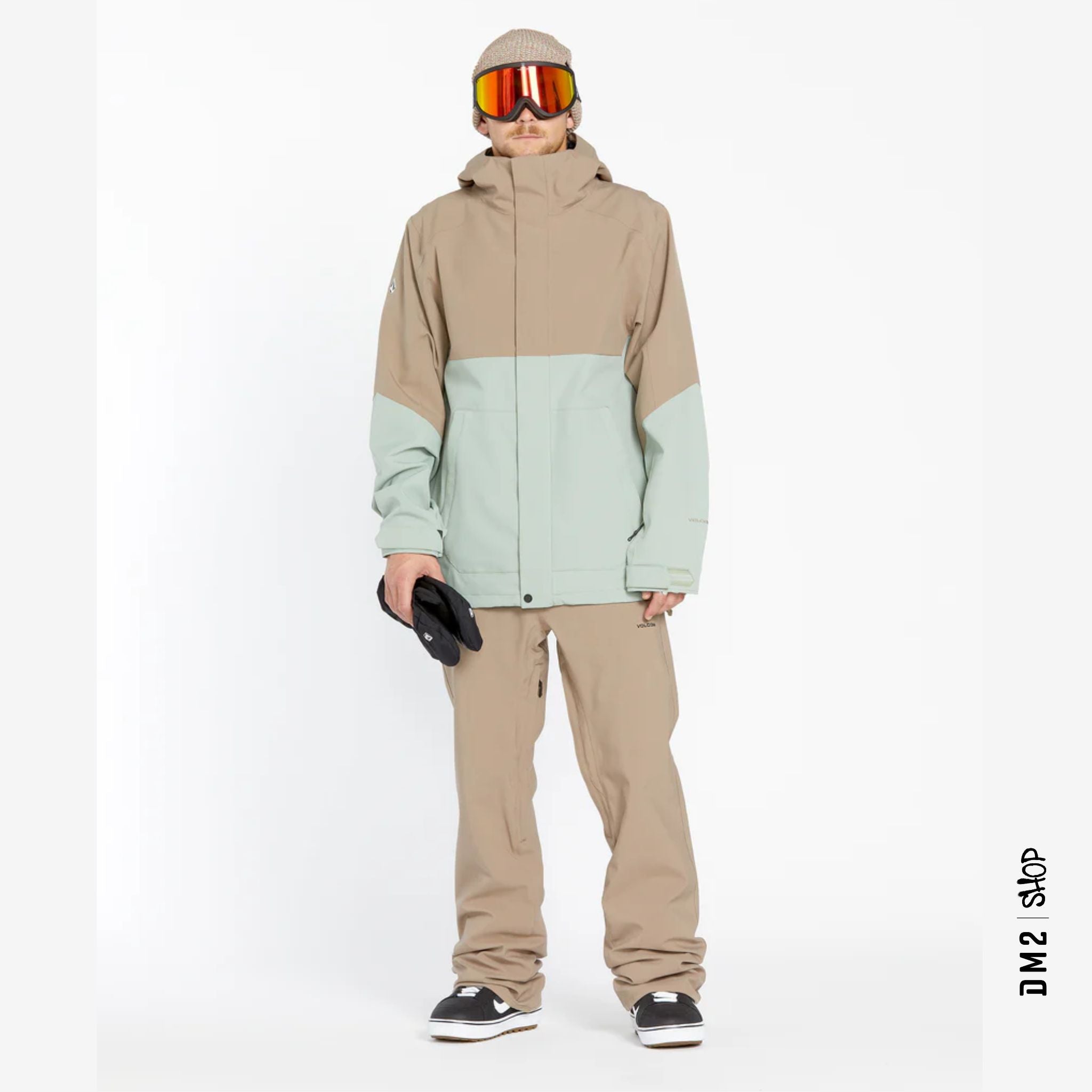 MANTEAU SHELL HOMME BRIGHTON FZ AGAVE, VOLCOM - DM2 SHOP