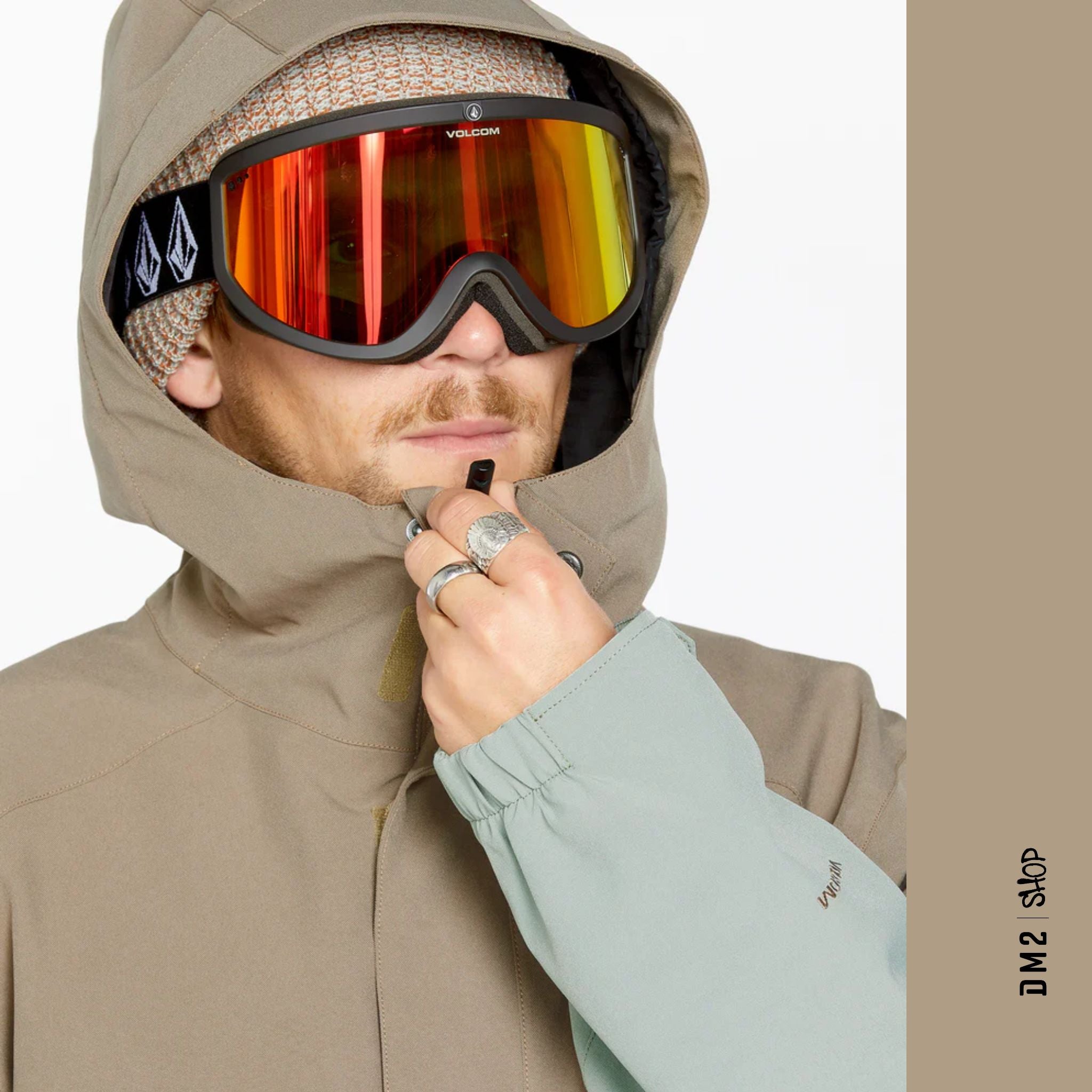 MANTEAU SHELL HOMME BRIGHTON FZ AGAVE, VOLCOM - DM2 SHOP