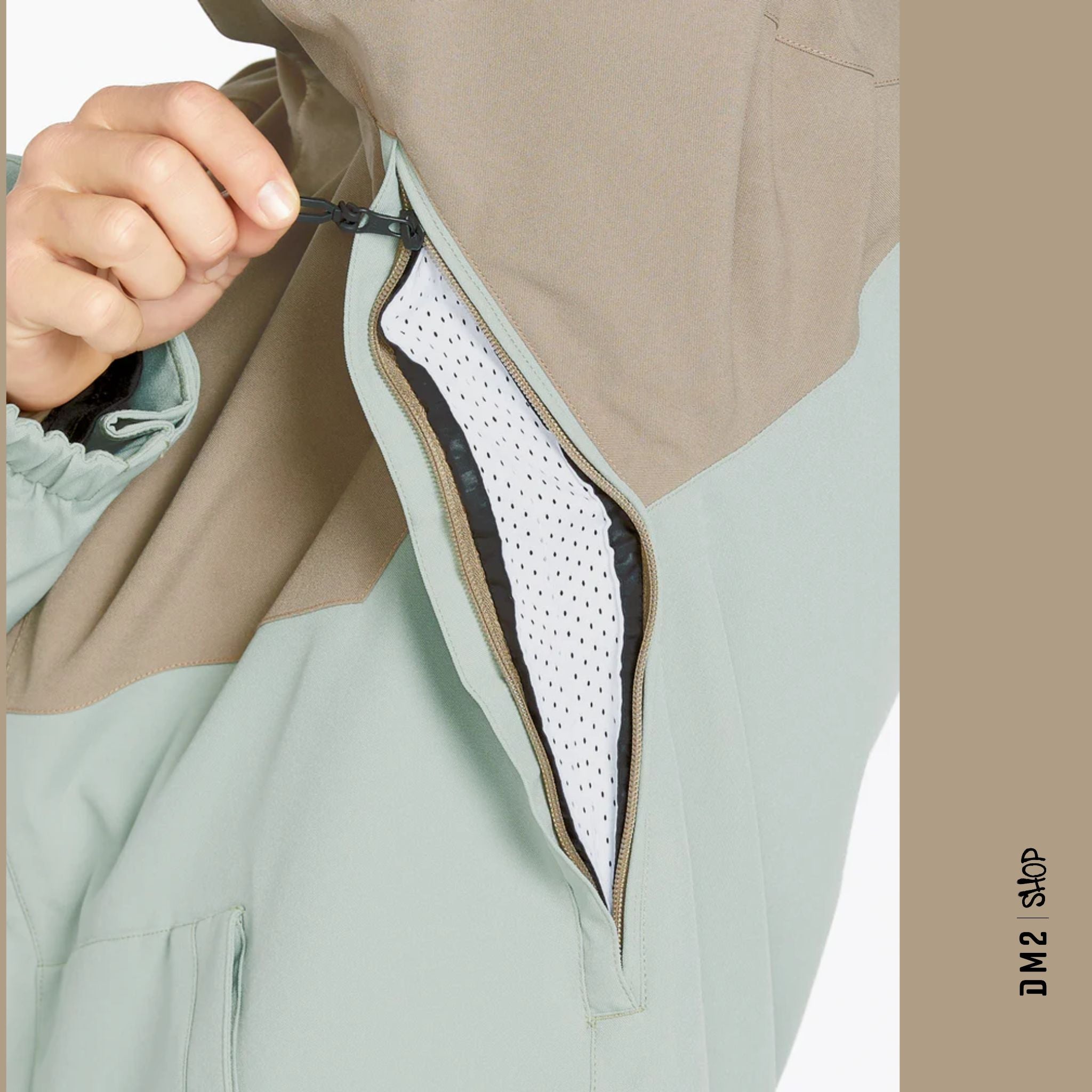 MANTEAU SHELL HOMME BRIGHTON FZ AGAVE, VOLCOM - DM2 SHOP