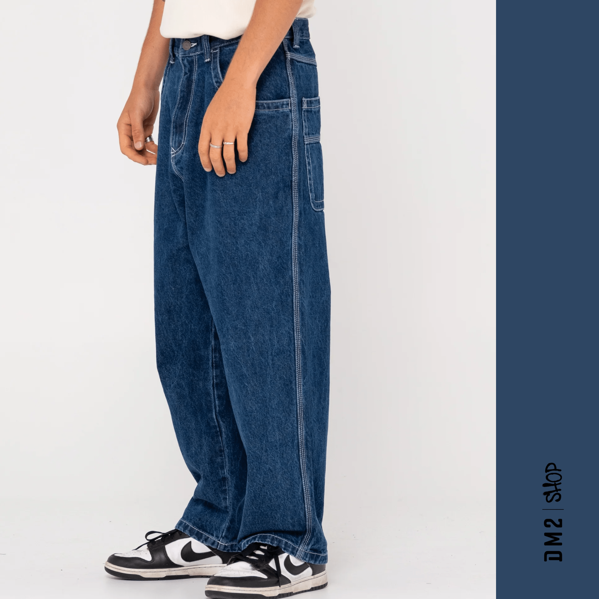 RUSTY JEANS BAGGY HOMME FLIP DADDY DEEP SEA - DM2 SHOP