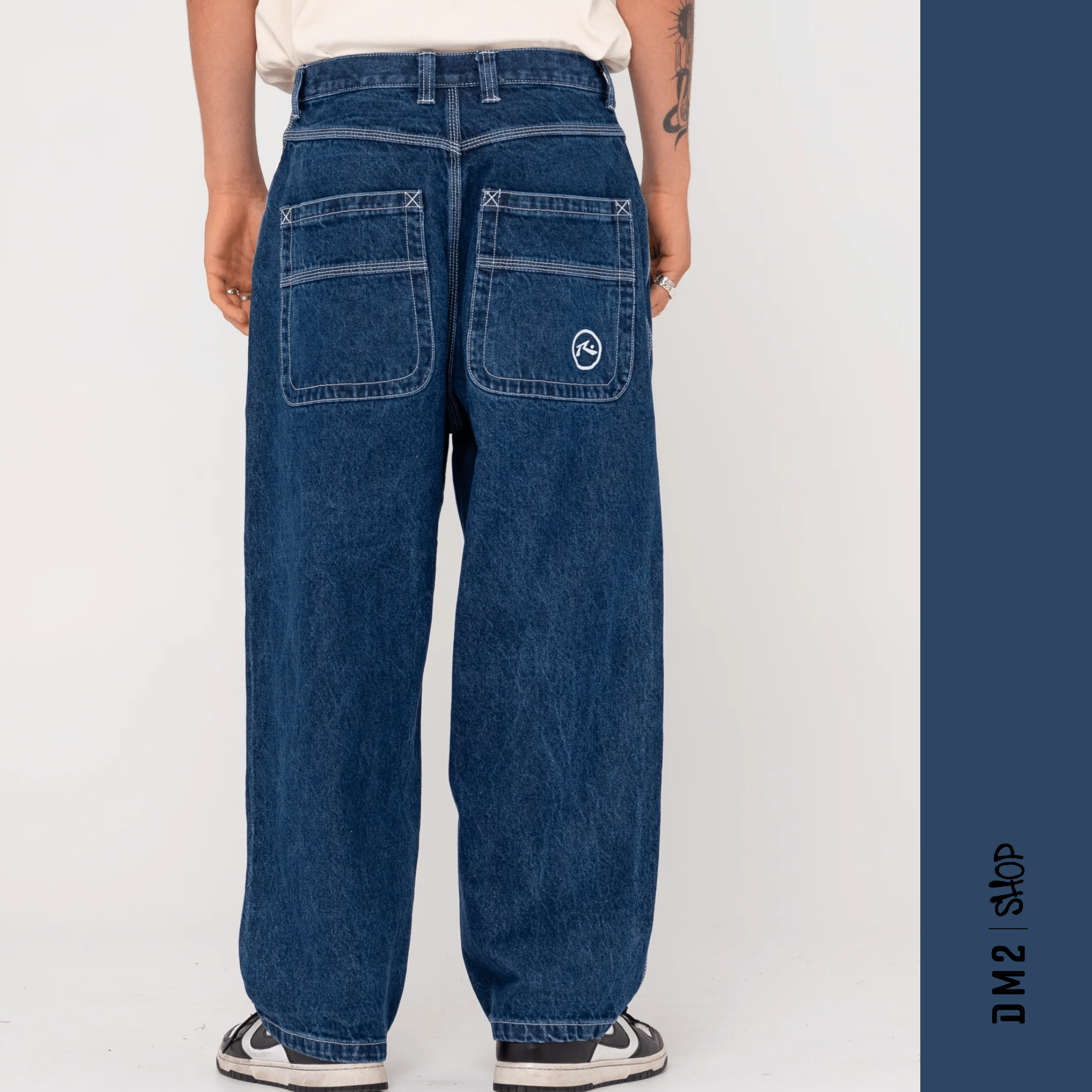 RUSTY JEANS BAGGY HOMME FLIP DADDY DEEP SEA - DM2 SHOP
