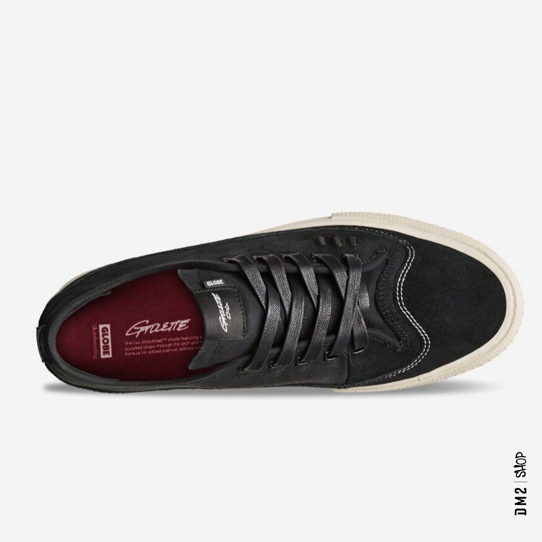 CHAUSSURE SKATE GLOBE GILLETTE DAIM NOIR - DM2 SHOP