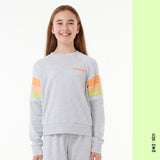 CREWNECK FILLE RIP CURL HIGH TIDE SURF GRIS - DM2 SHOP