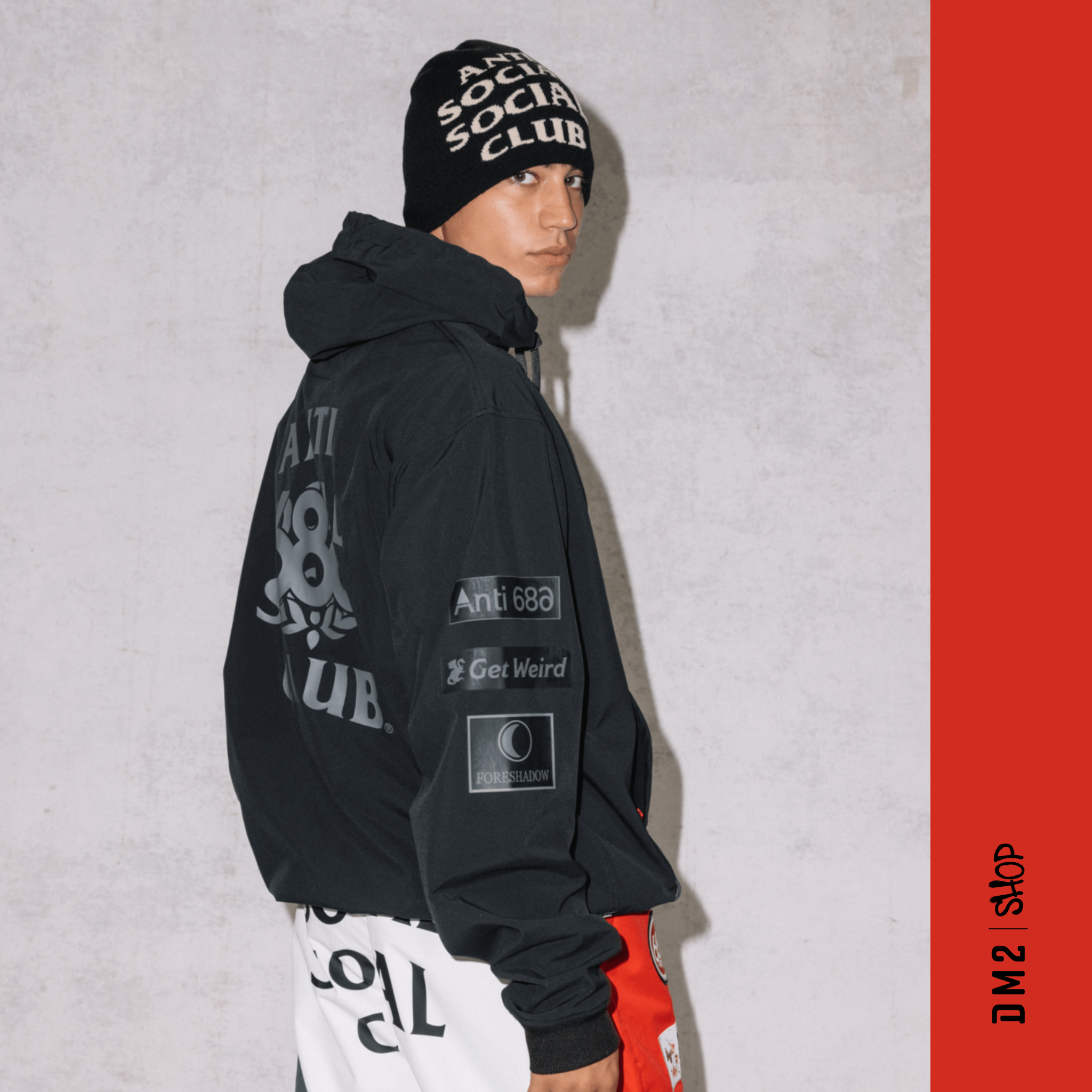 HOODY SNOW ANTI SOCIAL CLUB F1 WATERPROOF HOMME