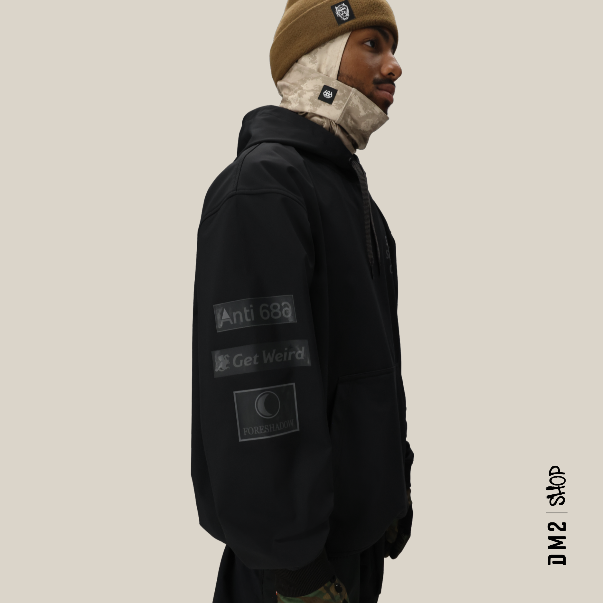 HOODY SNOW ANTI SOCIAL CLUB F1 WATERPROOF HOMME