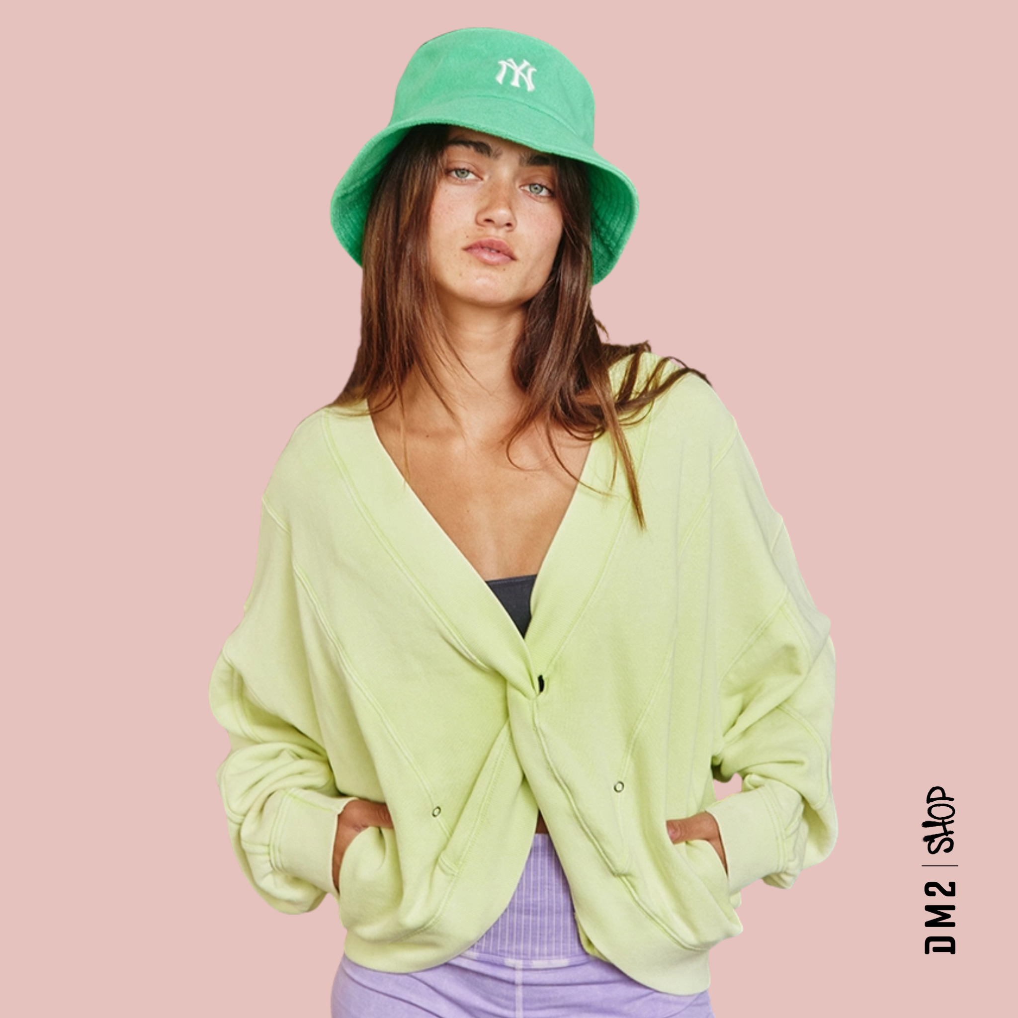 CHANDAIL FEMME TWIST TERRY TOP (2 couleurs) - DM2 SHOP