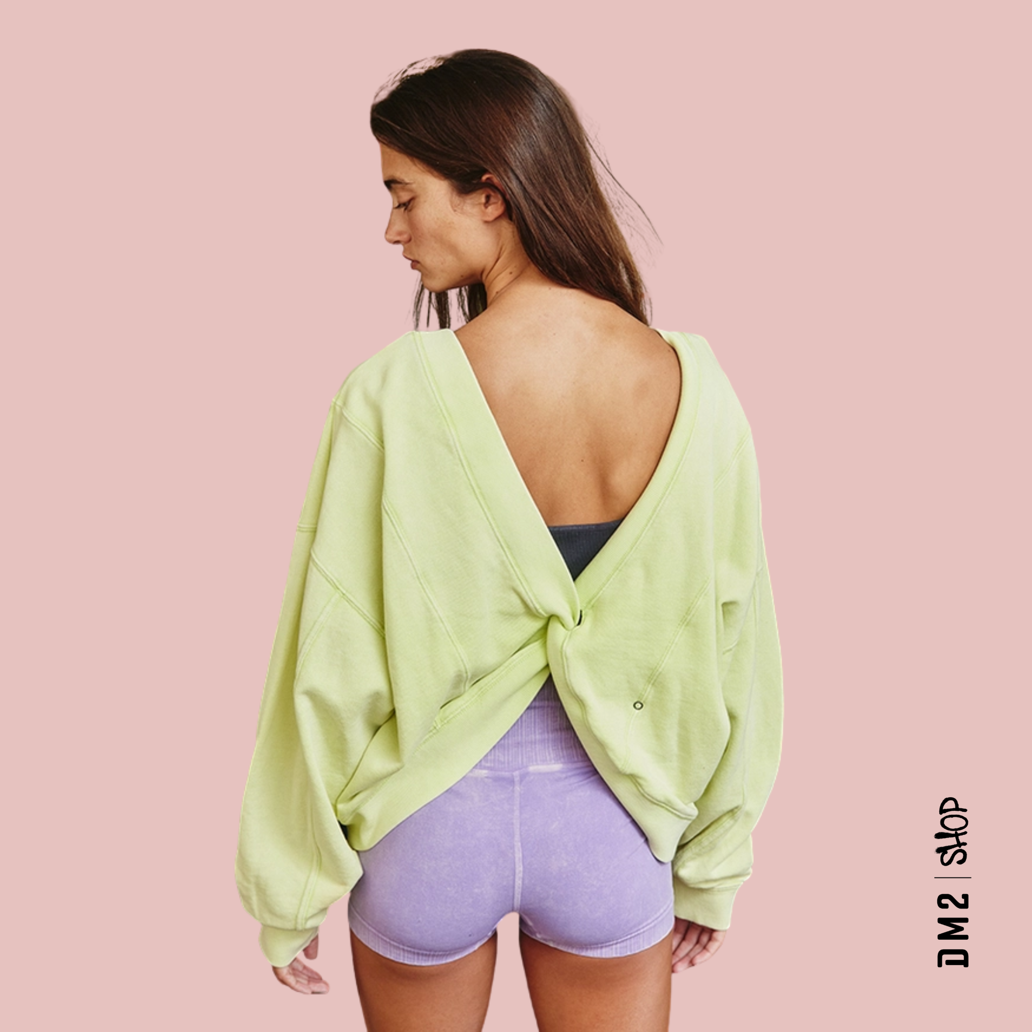 CHANDAIL FEMME TWIST TERRY TOP (2 couleurs) - DM2 SHOP