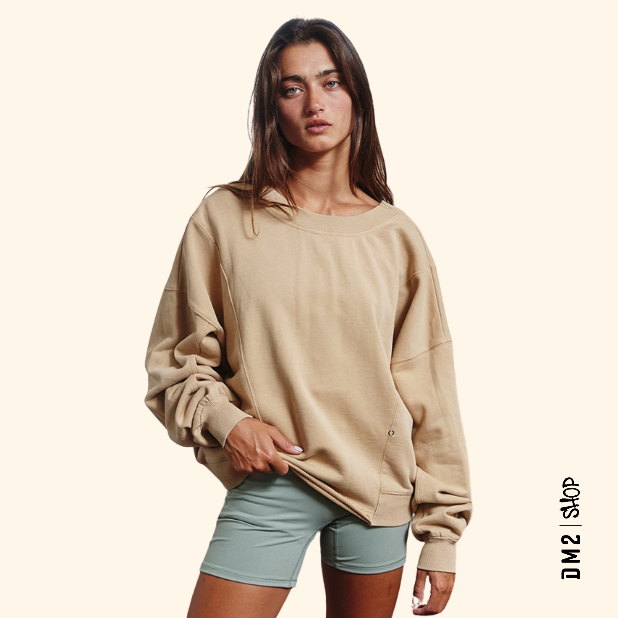 CHANDAIL FEMME TWIST TERRY TOP (2 couleurs) - DM2 SHOP