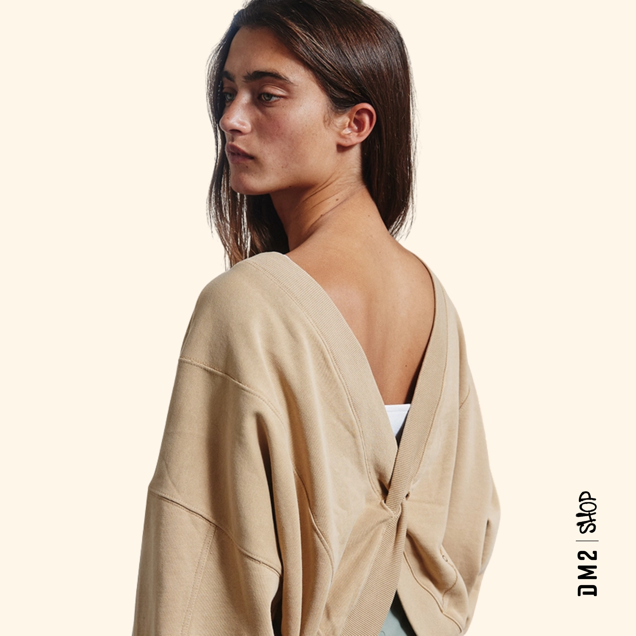 CHANDAIL FEMME TWIST TERRY TOP (2 couleurs) - DM2 SHOP