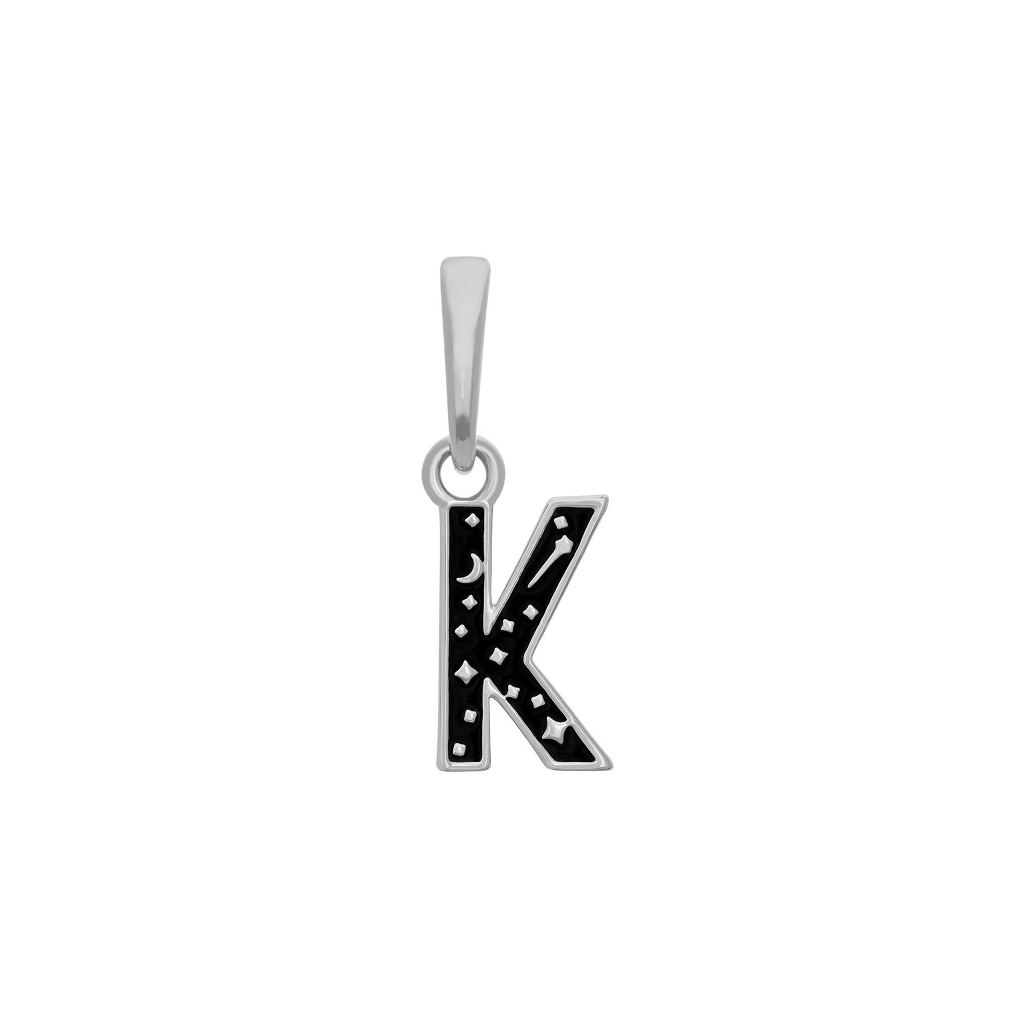 BRELOQUE ALPHABET ARGENT RHODIUM - DM2 SHOP