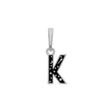 BRELOQUE ALPHABET ARGENT RHODIUM - DM2 SHOP