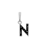 BRELOQUE ALPHABET ARGENT RHODIUM - DM2 SHOP