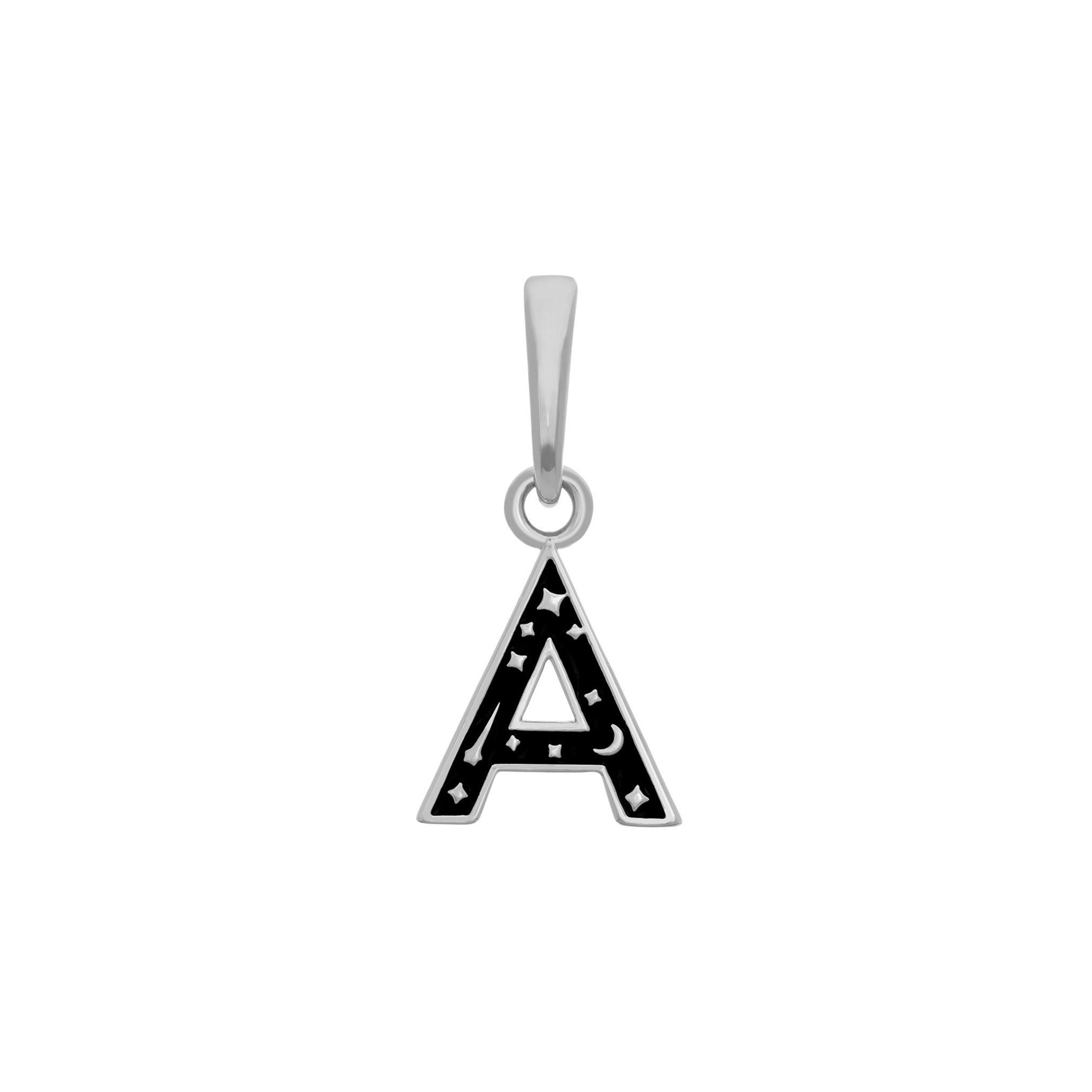 BRELOQUE ALPHABET ARGENT RHODIUM - DM2 SHOP