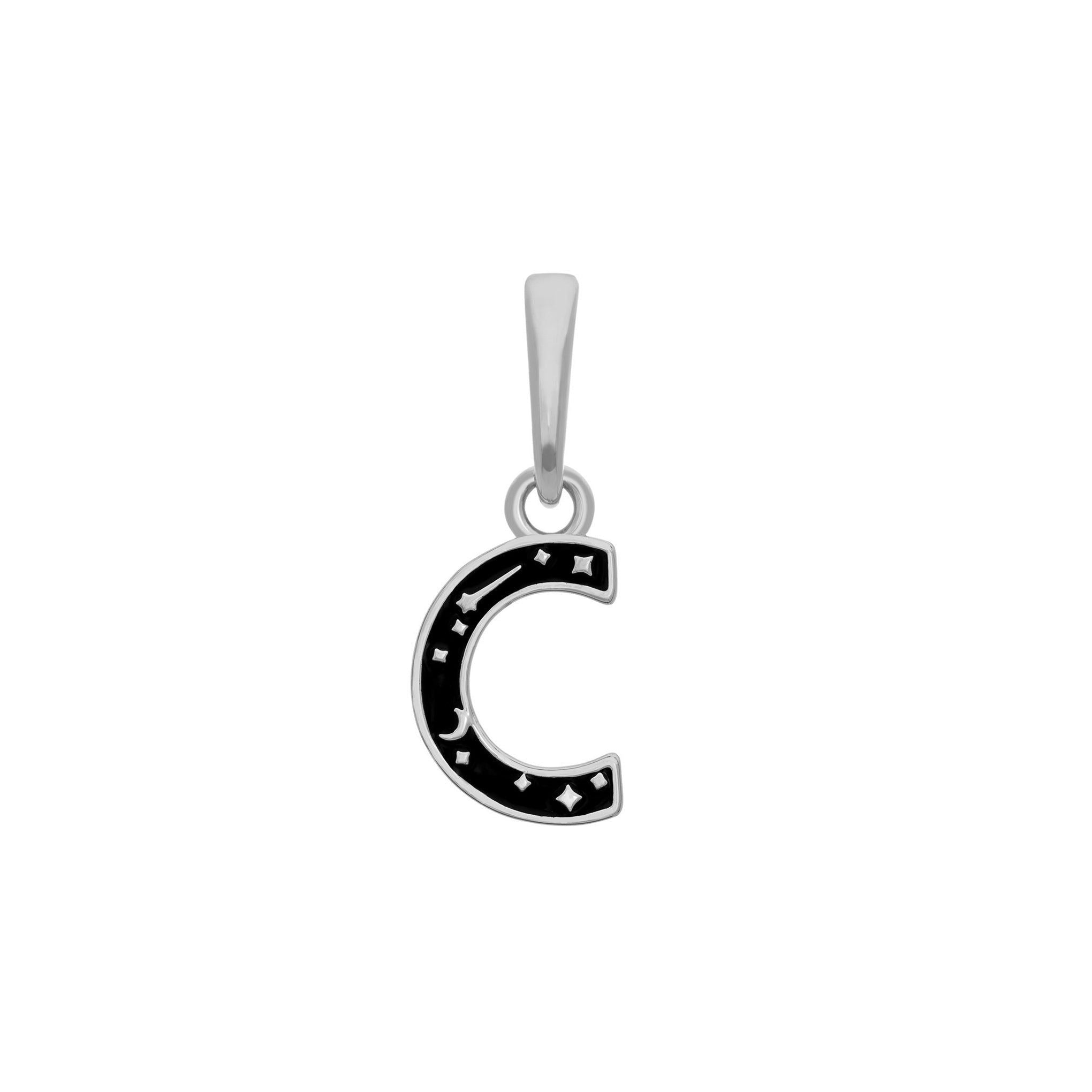 BRELOQUE ALPHABET ARGENT RHODIUM - DM2 SHOP