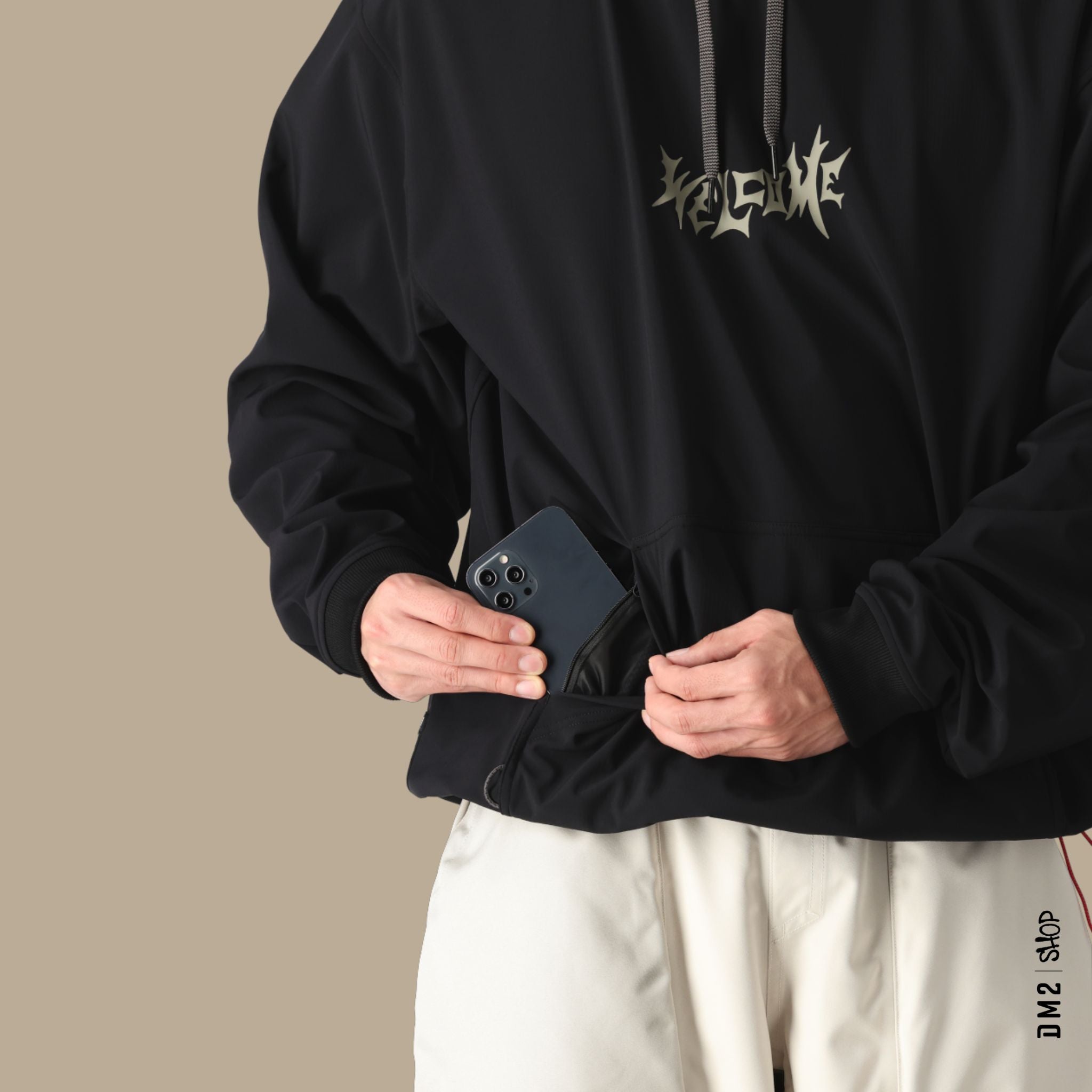 SOFTSHELL HOODIE 686 X WELCOME NOIR - DM2 SHOP