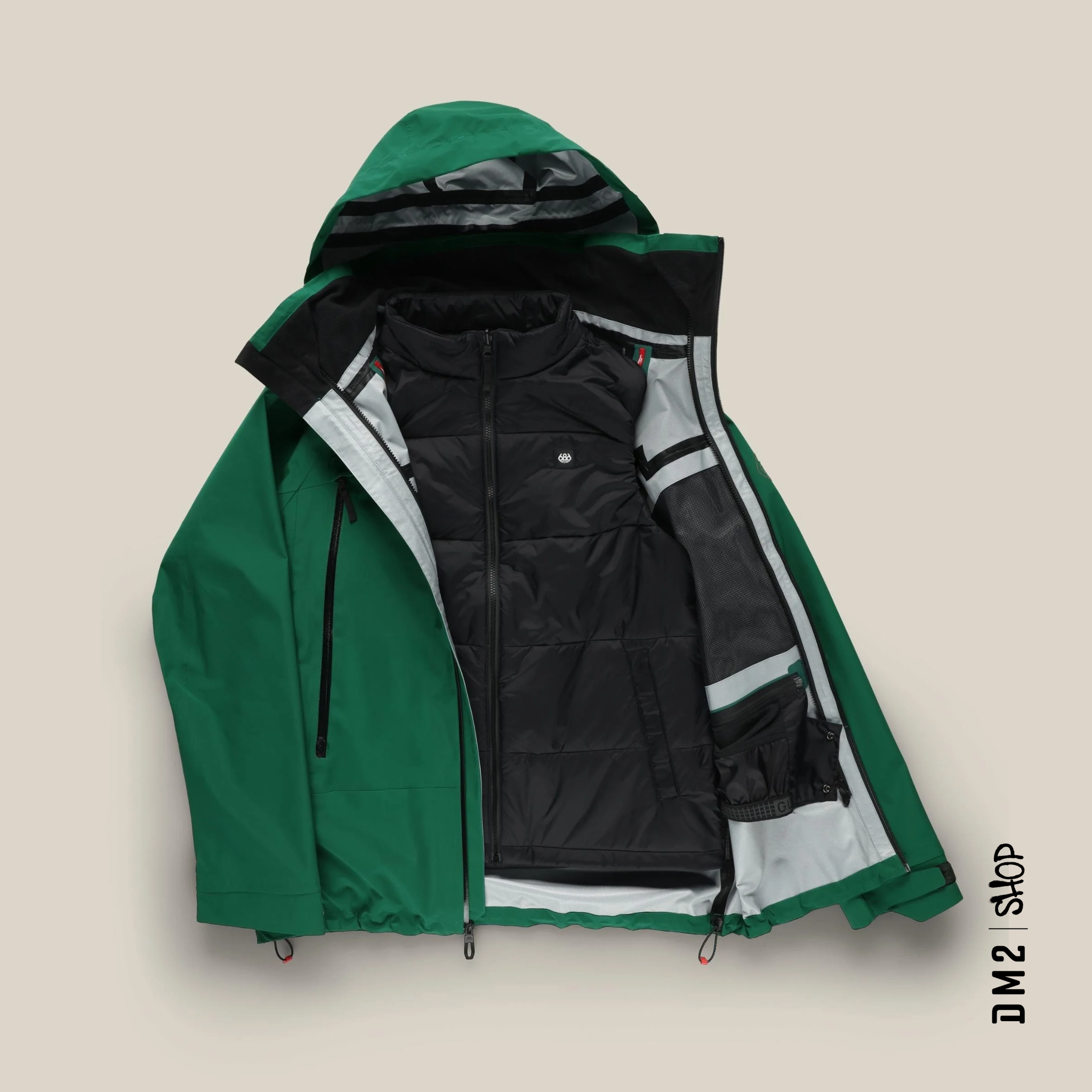 MANTEAU SNOW SMARTY 3 IN 1 RODEO EMERAUDE HOMME