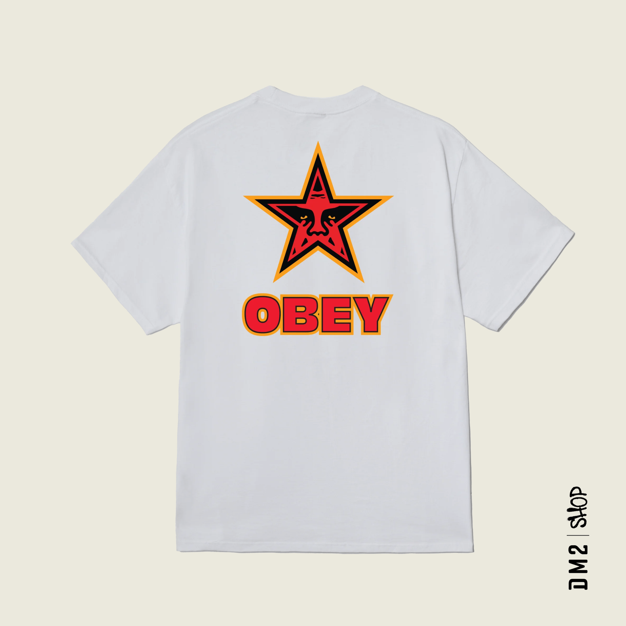 T - SHIRT HOMME OBEY STAR BLANC, OBEY - DM2 SHOP