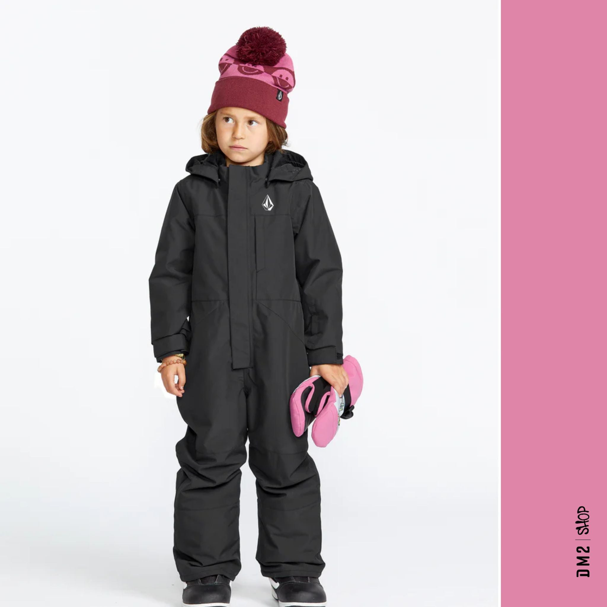 HABIT UNE PIÈCE UNISEXE VOLCOM NOIR ENFANT, 2 à 8 ans - DM2 SHOP