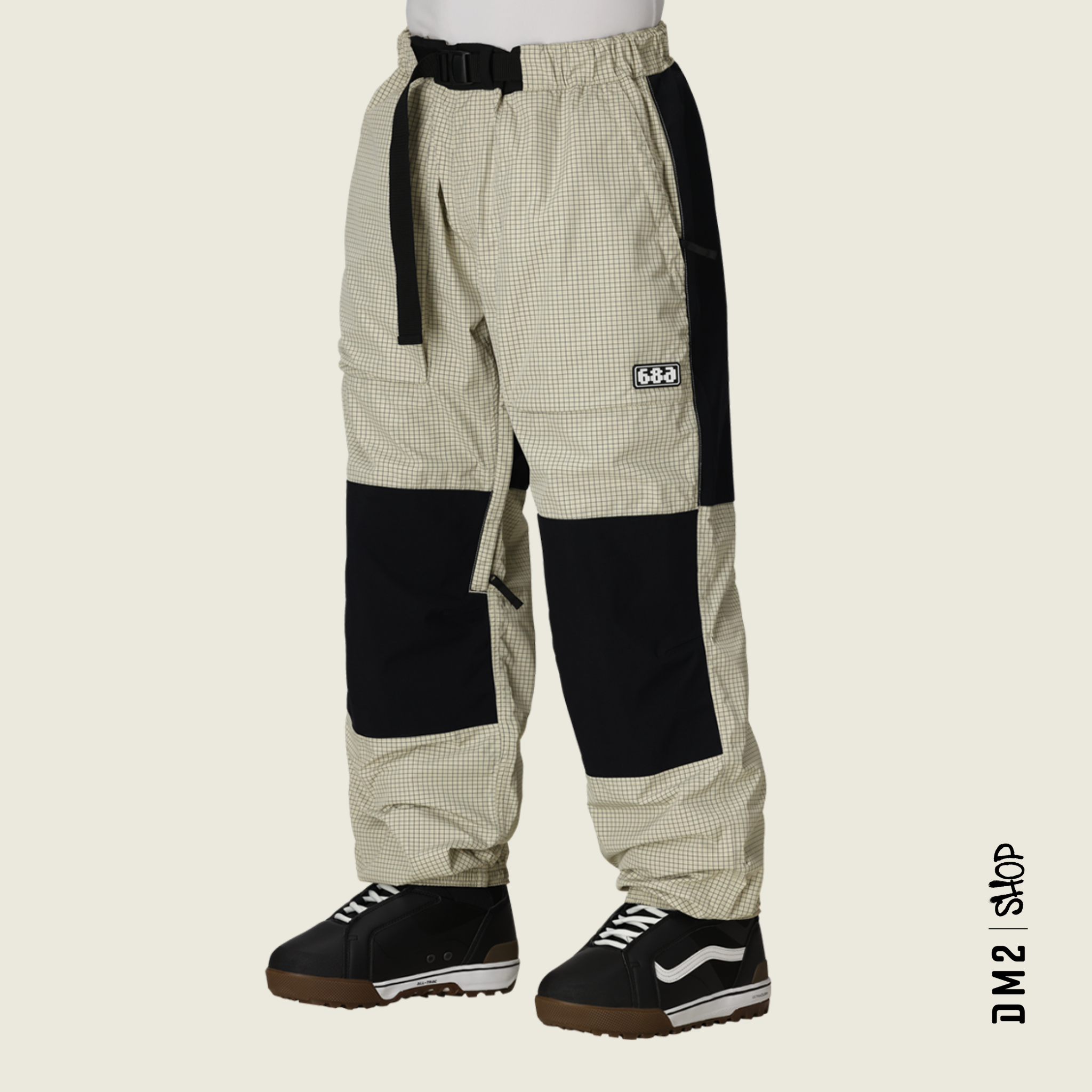 BAGGY SNOW PANT GHOST 2.5L LIMESTONE GRID