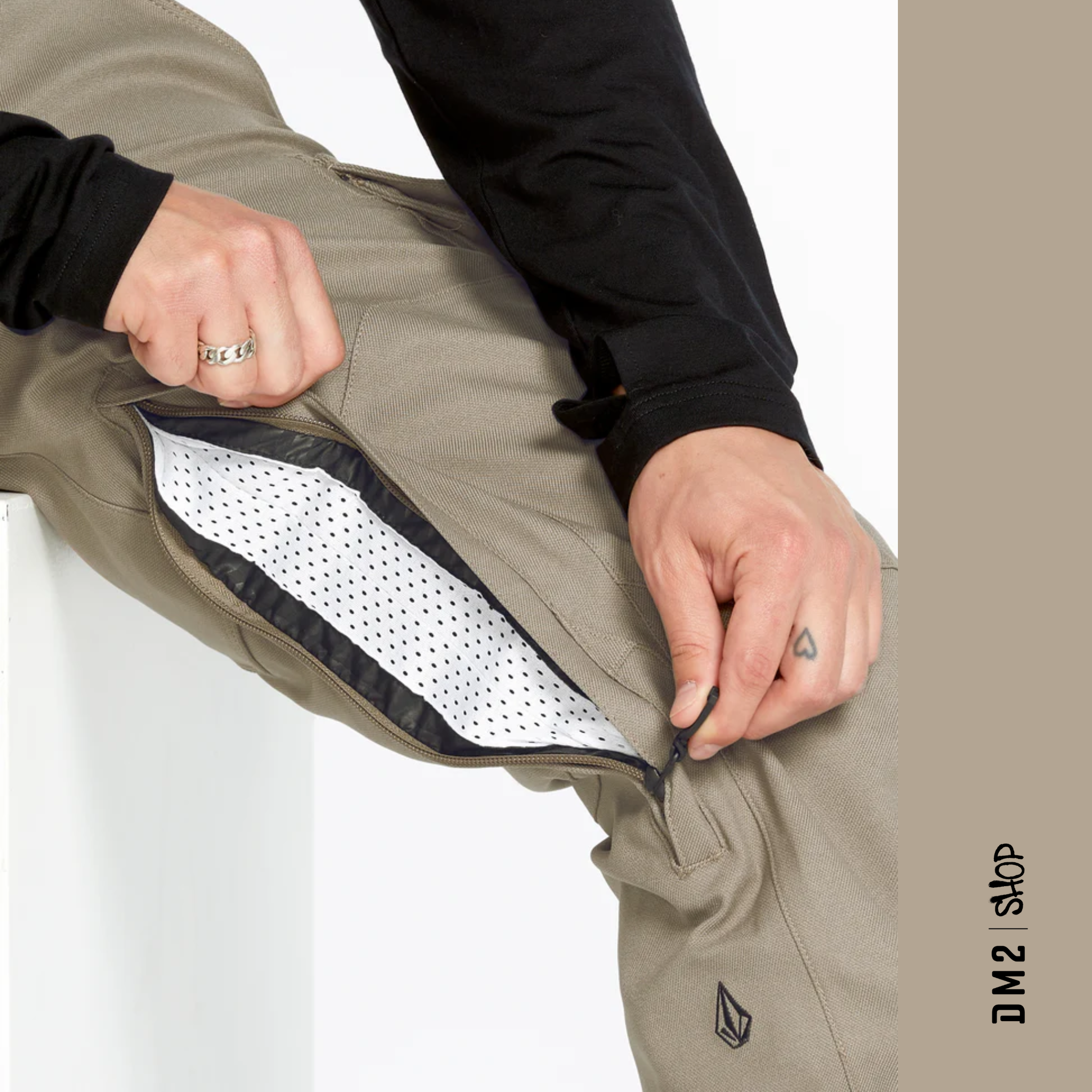 PANTALON CARGO SNOW SHELL NEW ARTICULATED CHESTNUT