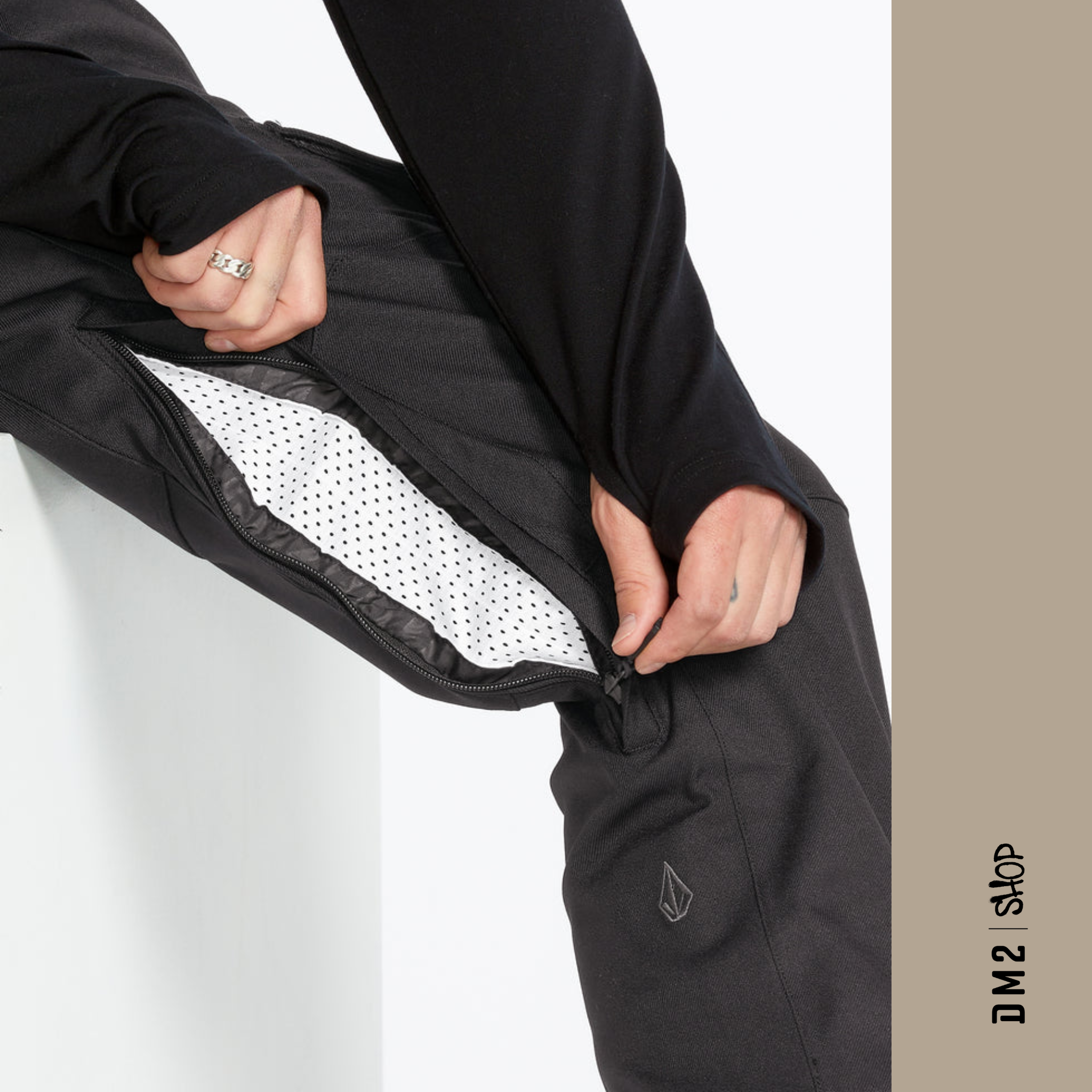 PANTALON CARGO SNOW SHELL NEW ARTICULATED NOIR