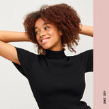 HAUT JJXX FEMME COL ROULÉ JADE CLASSIC NOIR - DM2 SHOP