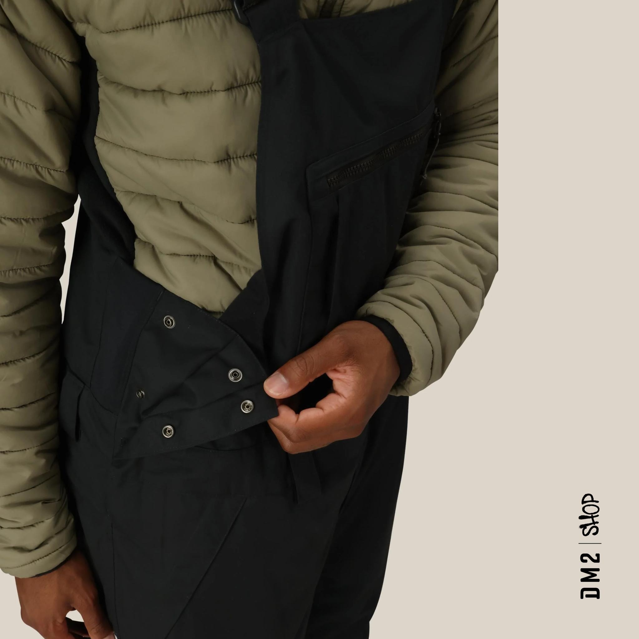 SALOPETTE SNOW HOMME HOT LAP BIB NOIR