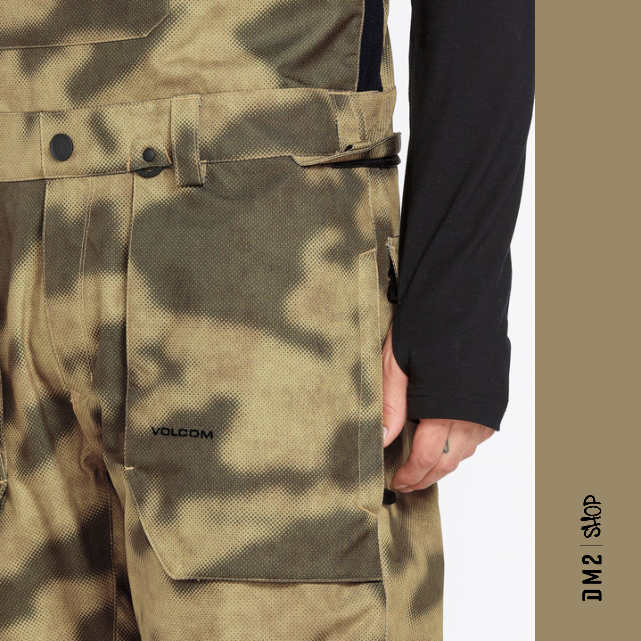 SALOPETTE SNOW ROAN BIB CAMO POUR HOMME