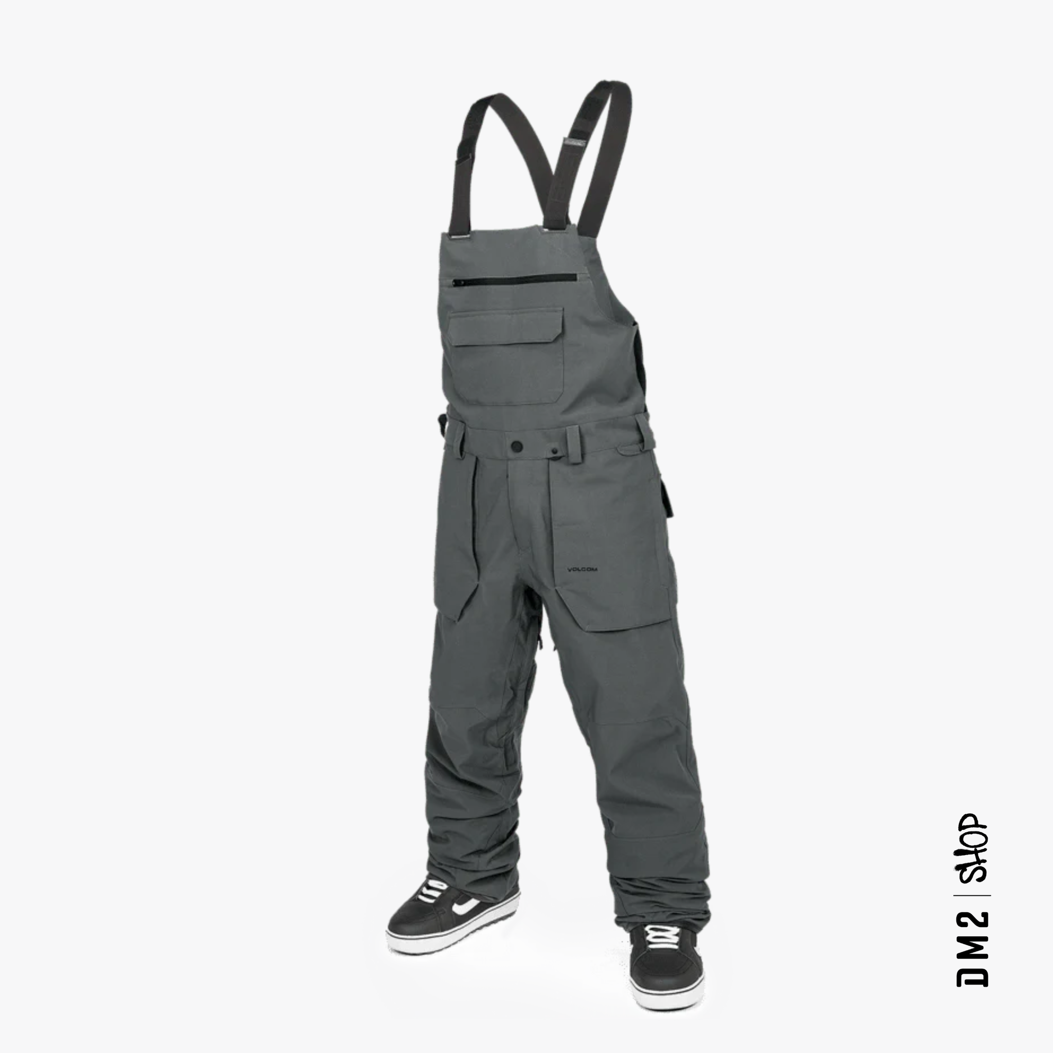 SALOPETTE SNOW ROAN BIB CHARCOAL POUR HOMME