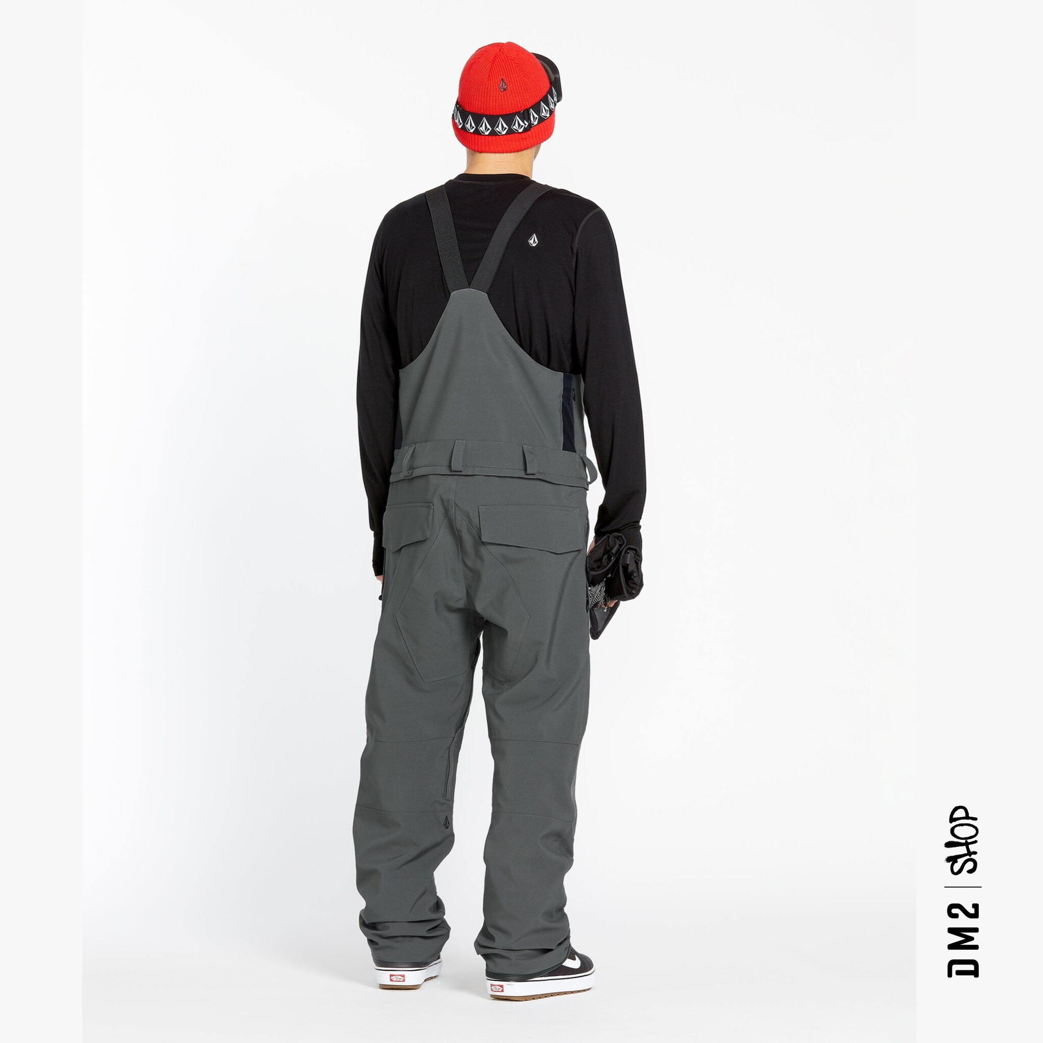 SALOPETTE SNOW ROAN BIB CHARCOAL POUR HOMME