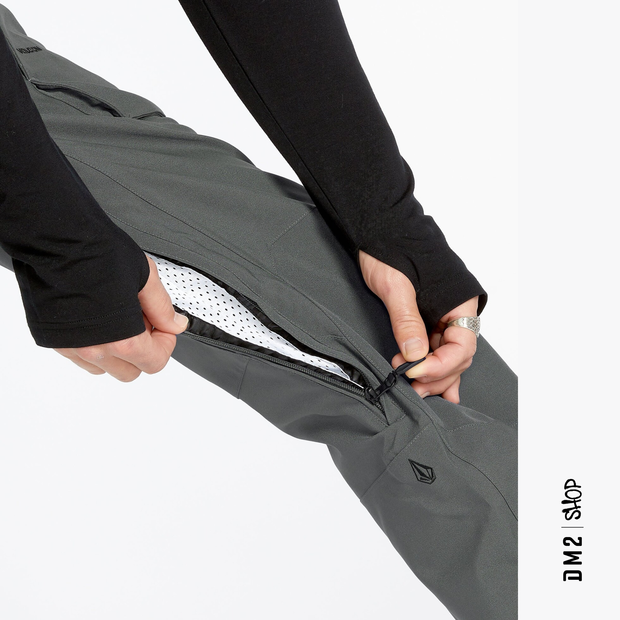 SALOPETTE SNOW ROAN BIB CHARCOAL POUR HOMME