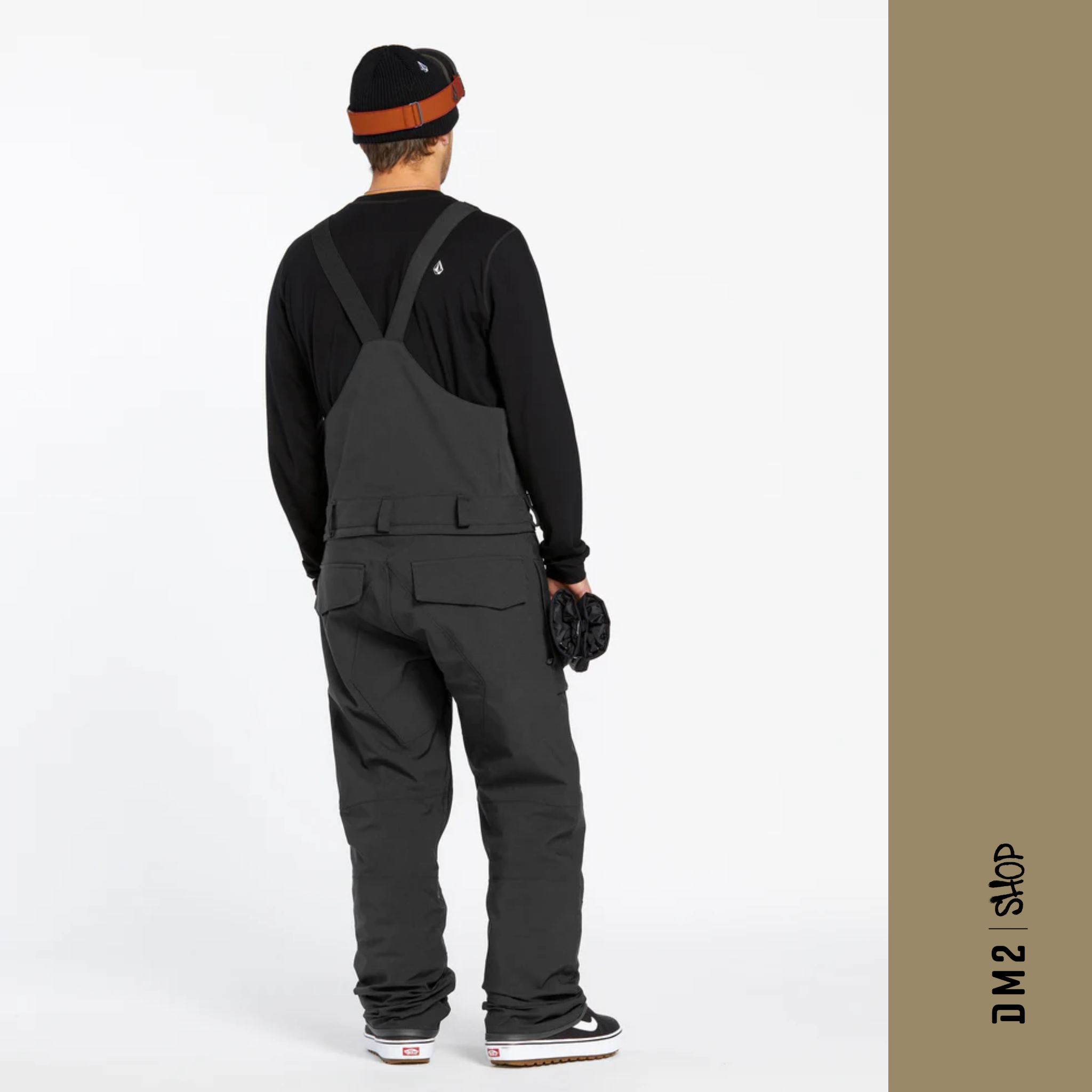 SALOPETTE SNOW ROAN BIB NOIR POUR HOMME