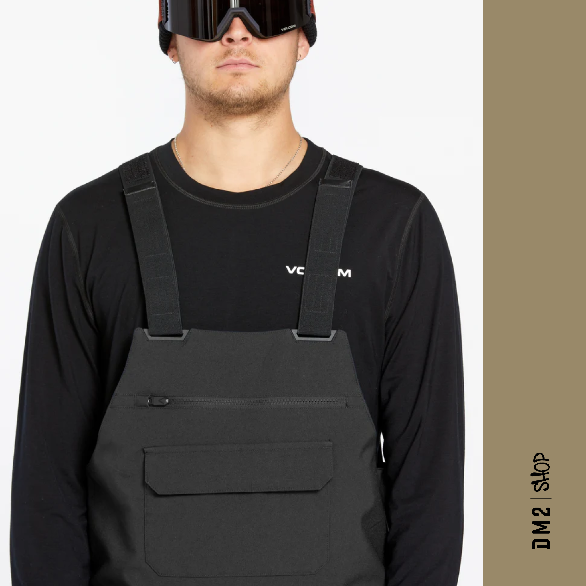 SALOPETTE SNOW ROAN BIB NOIR POUR HOMME