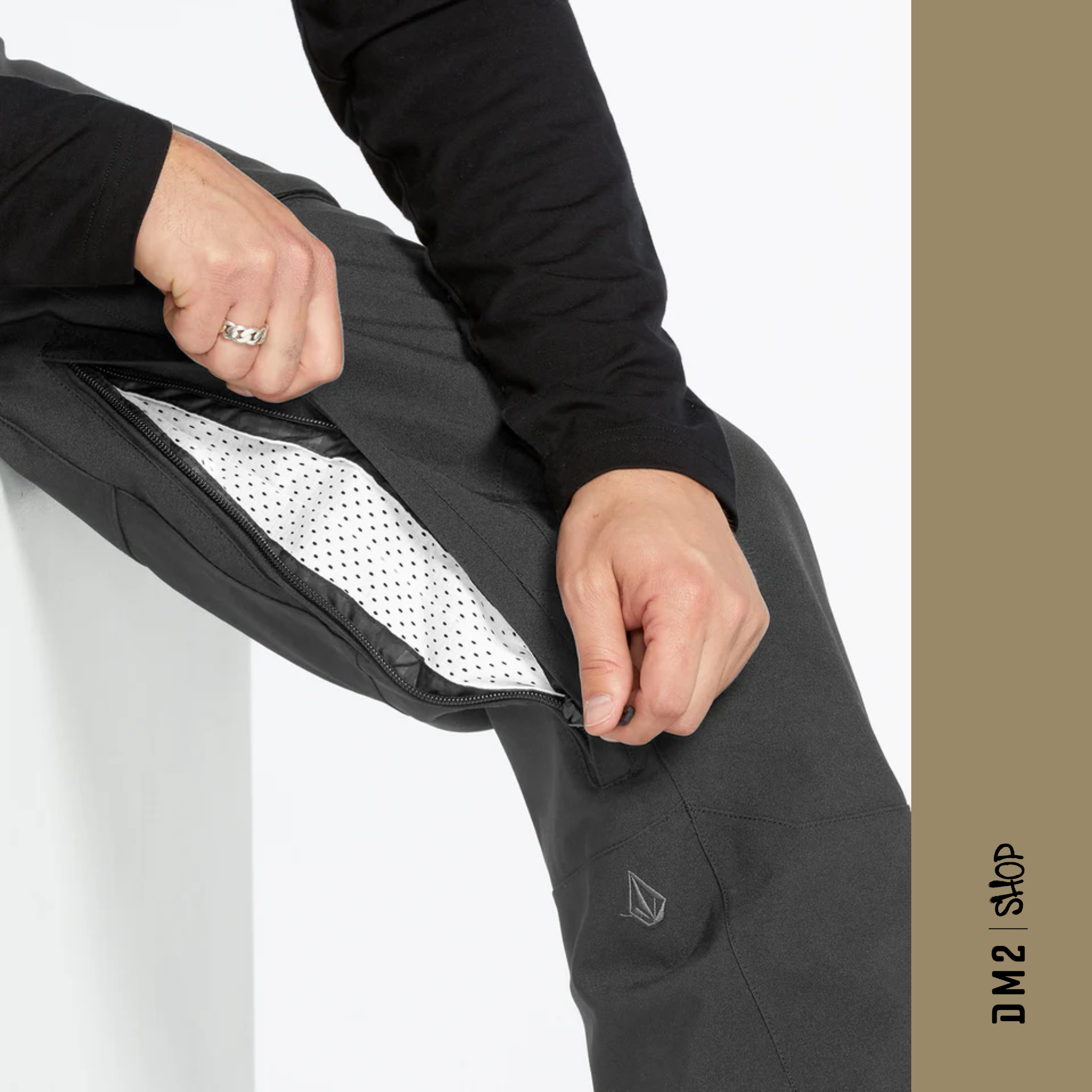 SALOPETTE SNOW ROAN BIB NOIR POUR HOMME