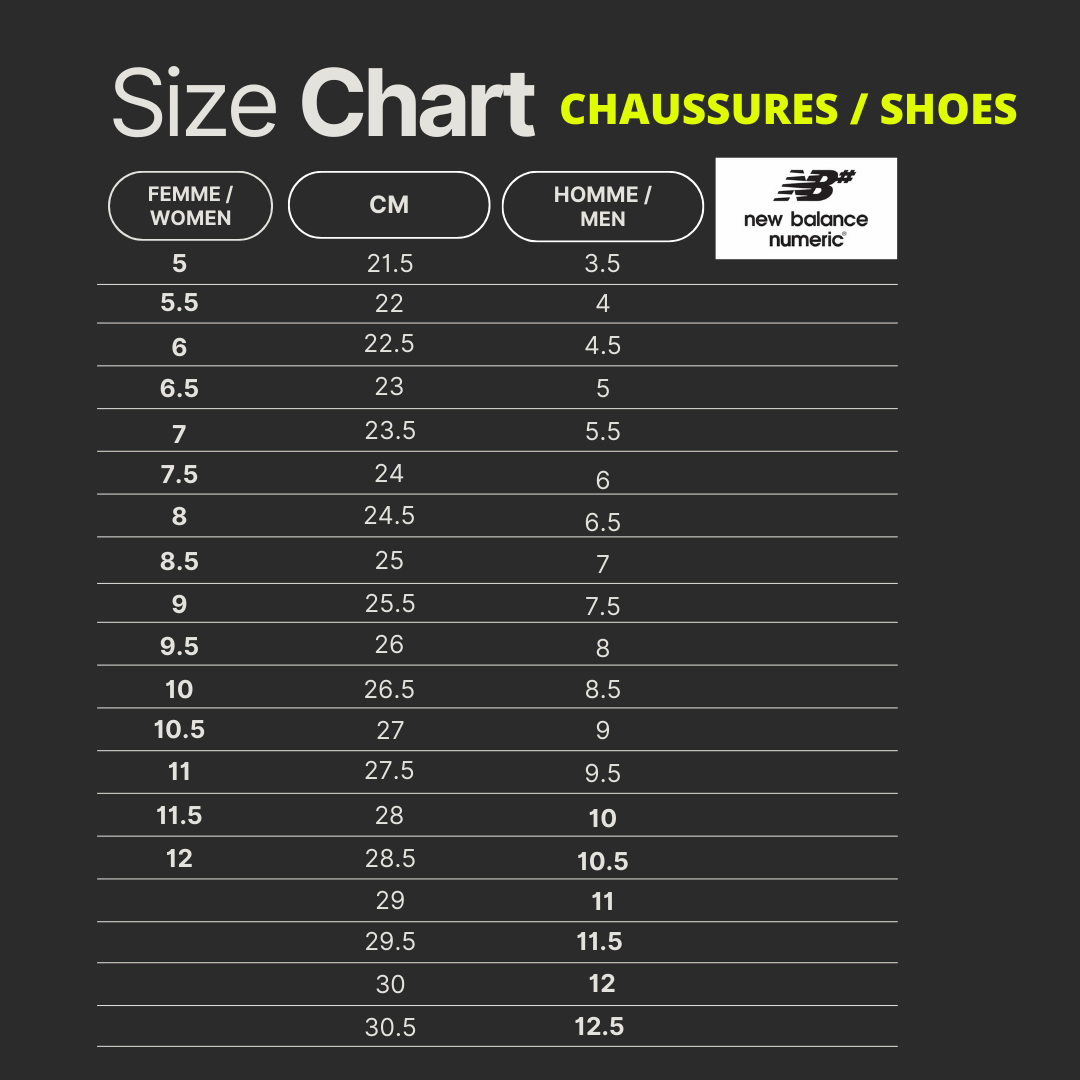 CHAUSSURES SKATE 1010 TIAGE RB, NEW BALANCE NUMERIC - DM2 SHOP