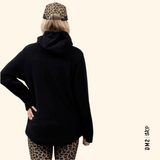 TECHLIGHT ZIP HOOD - POLAR FEMME - NOIR