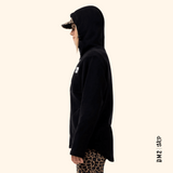 TECHLIGHT ZIP HOOD - POLAR FEMME - NOIR