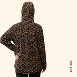 TECHLIGHT ZIP HOOD - POLAR FEMME - LEOPARD