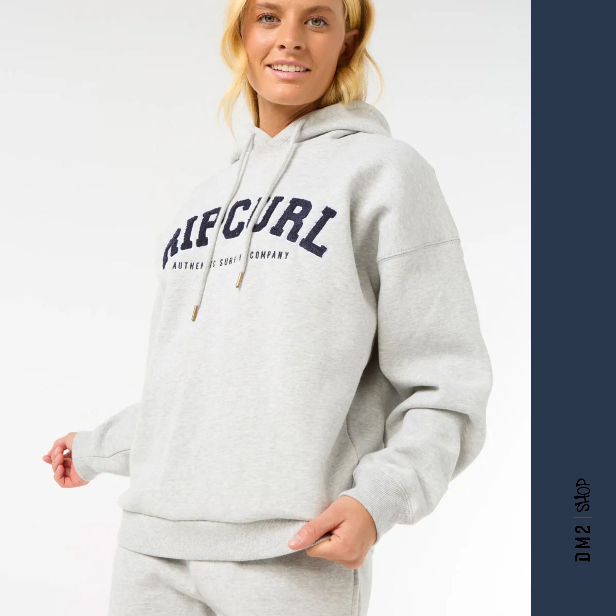HOODIE FEMME VARSITY GRIS MARINE, RIP CURL - DM2 SHOP