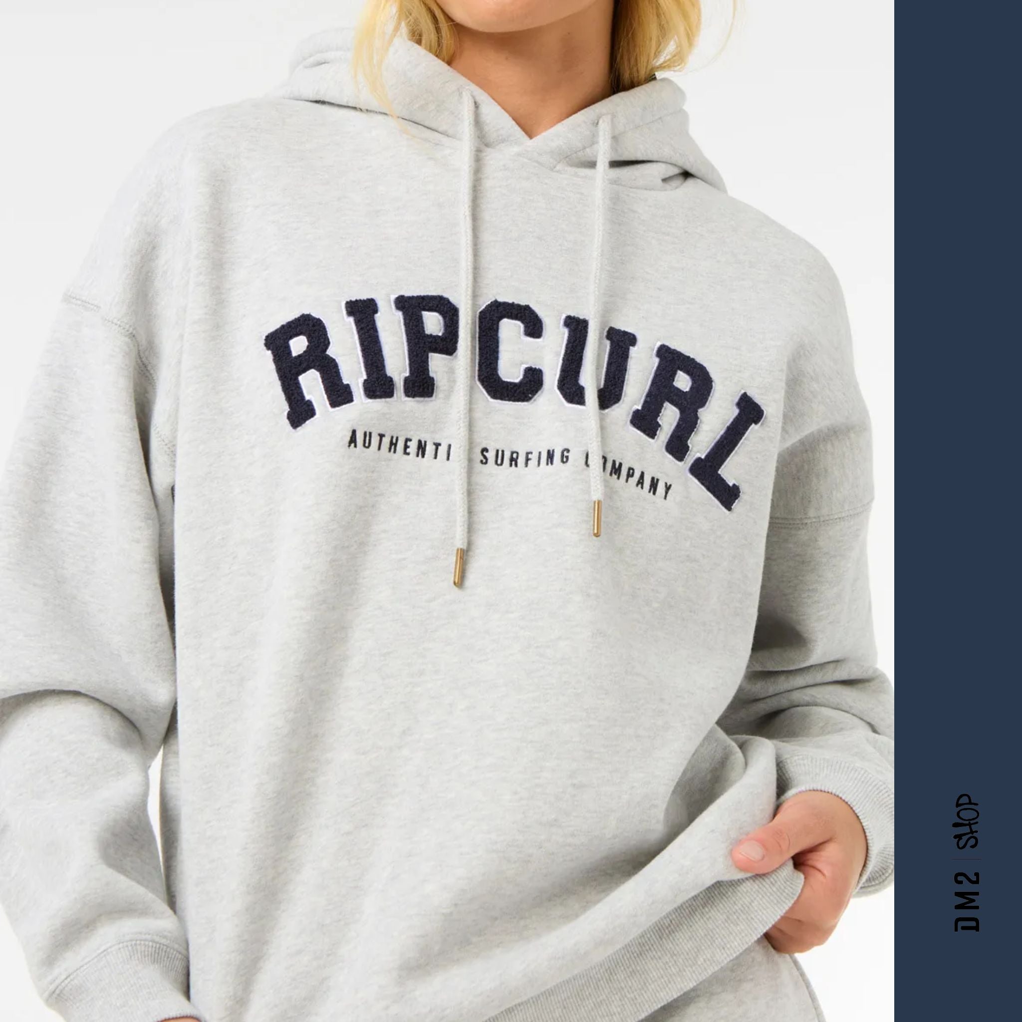 HOODIE FEMME VARSITY GRIS MARINE, RIP CURL - DM2 SHOP