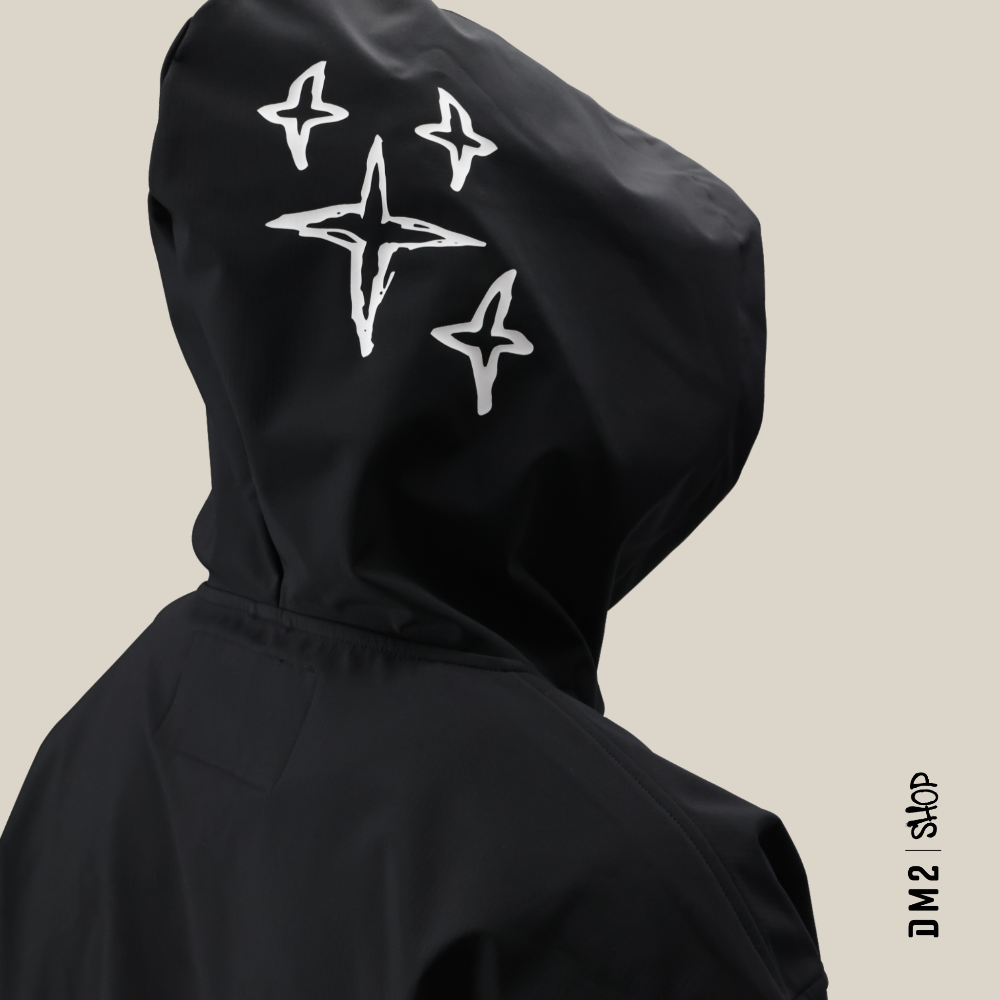 SOFTSHELL HOODY SNOW TEAM WATERPROOF NOIR